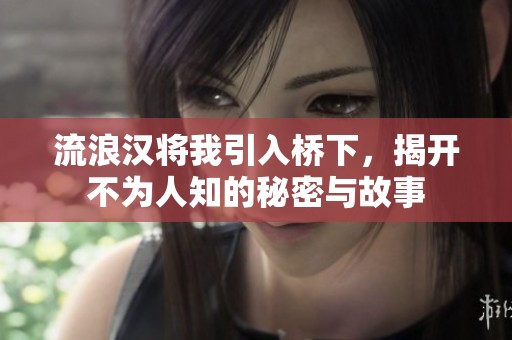 流浪汉将我引入桥下，揭开不为人知的秘密与故事