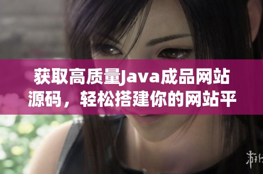 获取高质量Java成品网站源码，轻松搭建你的网站平台
