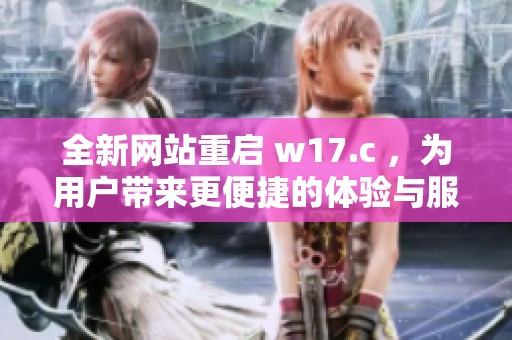 全新网站重启 w17.c ，为用户带来更便捷的体验与服务
