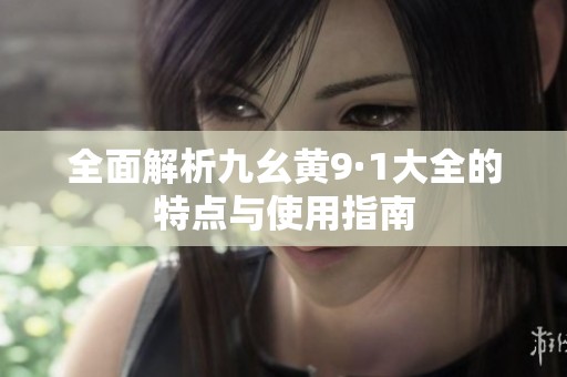全面解析九幺黄9·1大全的特点与使用指南