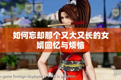 如何忘却那个又大又长的女婿回忆与烦恼