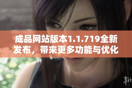成品网站版本1.1.719全新发布，带来更多功能与优化体验