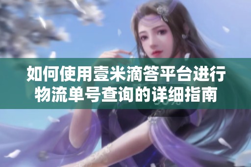 如何使用壹米滴答平台进行物流单号查询的详细指南
