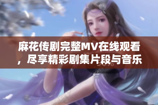 麻花传剧完整MV在线观看，尽享精彩剧集片段与音乐魅力