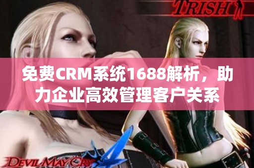 免费CRM系统1688解析，助力企业高效管理客户关系
