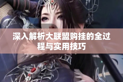 深入解析大联盟购挂的全过程与实用技巧