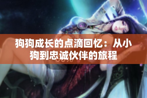 狗狗成长的点滴回忆：从小狗到忠诚伙伴的旅程