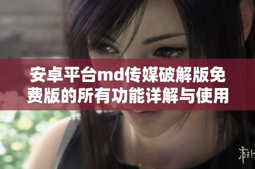 安卓平台md传媒破解版免费版的所有功能详解与使用指南