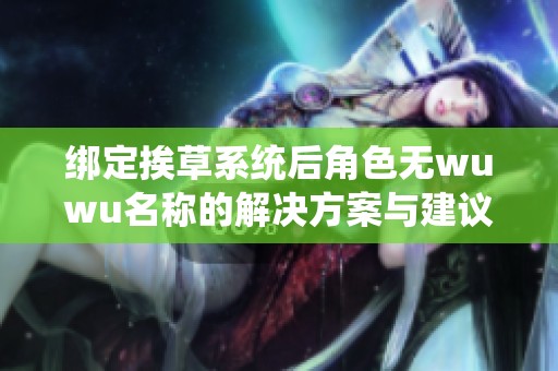 绑定挨草系统后角色无wuwu名称的解决方案与建议