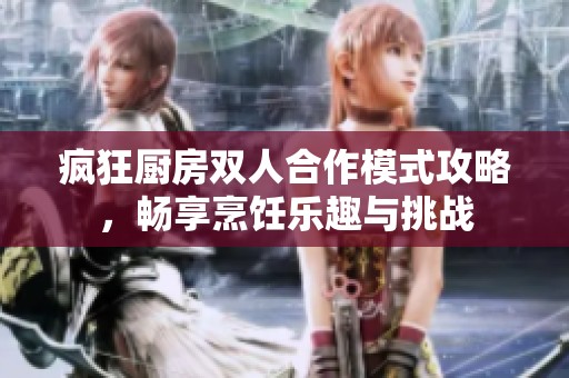 疯狂厨房双人合作模式攻略，畅享烹饪乐趣与挑战