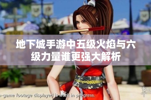 地下城手游中五级火焰与六级力量谁更强大解析