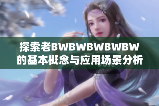 探索老BWBWBWBWBW的基本概念与应用场景分析