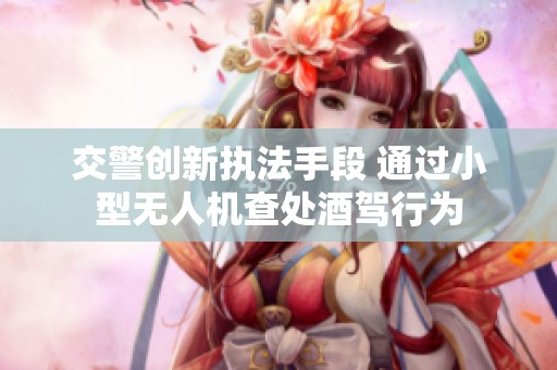 交警创新执法手段 通过小型无人机查处酒驾行为