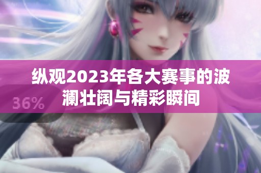 纵观2023年各大赛事的波澜壮阔与精彩瞬间