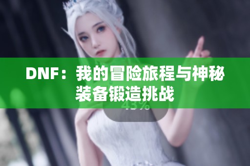 DNF：我的冒险旅程与神秘装备锻造挑战