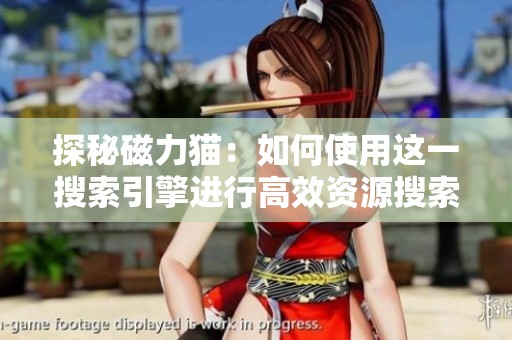 探秘磁力猫：如何使用这一搜索引擎进行高效资源搜索