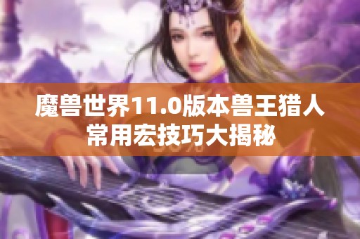 魔兽世界11.0版本兽王猎人常用宏技巧大揭秘
