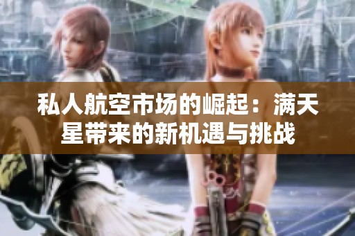 私人航空市场的崛起：满天星带来的新机遇与挑战