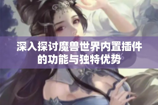 深入探讨魔兽世界内置插件的功能与独特优势