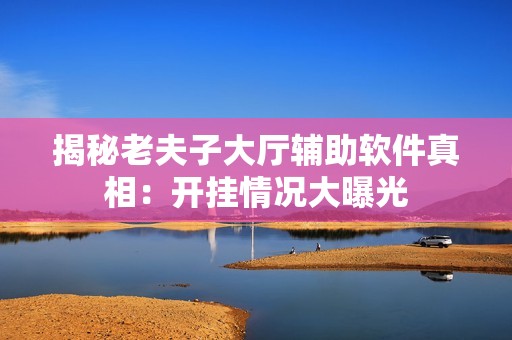 揭秘老夫子大厅辅助软件真相：开挂情况大曝光