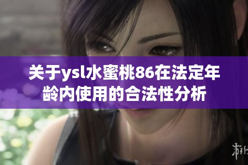 关于ysl水蜜桃86在法定年龄内使用的合法性分析