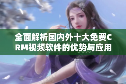 全面解析国内外十大免费CRM视频软件的优势与应用