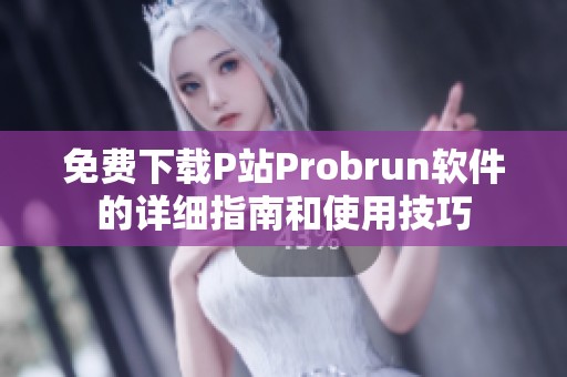 免费下载P站Probrun软件的详细指南和使用技巧