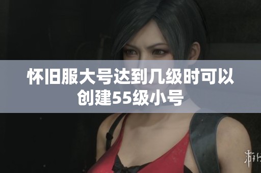 怀旧服大号达到几级时可以创建55级小号