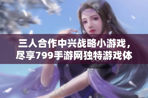三人合作中兴战略小游戏，尽享799手游网独特游戏体验