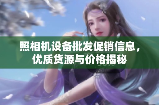 照相机设备批发促销信息，优质货源与价格揭秘