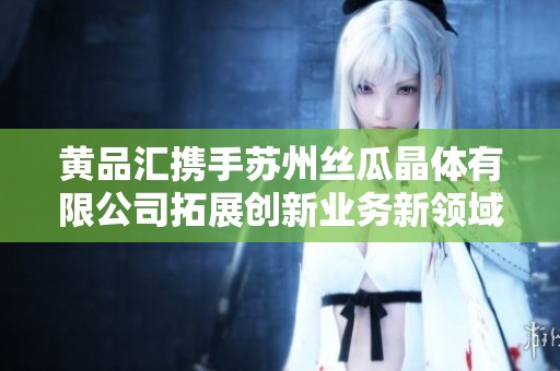 黄品汇携手苏州丝瓜晶体有限公司拓展创新业务新领域