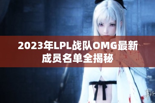 2023年LPL战队OMG最新成员名单全揭秘