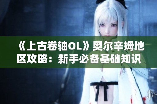 《上古卷轴OL》奥尔辛姆地区攻略：新手必备基础知识详解