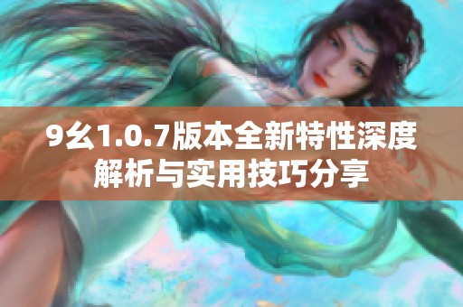 9幺1.0.7版本全新特性深度解析与实用技巧分享