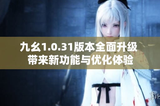 九幺1.0.31版本全面升级 带来新功能与优化体验