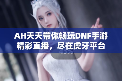 AH天天带你畅玩DNF手游精彩直播，尽在虎牙平台