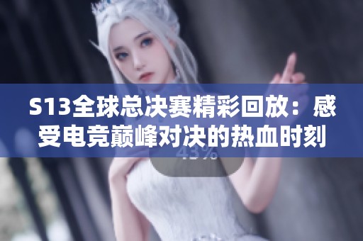 S13全球总决赛精彩回放：感受电竞巅峰对决的热血时刻