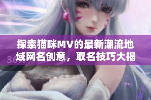 探索猫咪MV的最新潮流地域网名创意，取名技巧大揭秘