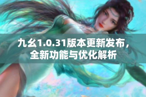 九幺1.0.31版本更新发布，全新功能与优化解析