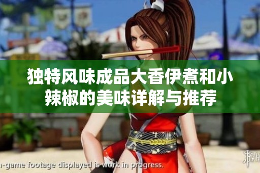 独特风味成品大香伊煮和小辣椒的美味详解与推荐