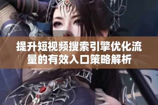 提升短视频搜索引擎优化流量的有效入口策略解析