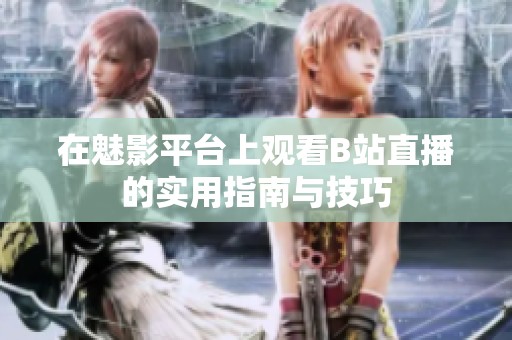 在魅影平台上观看B站直播的实用指南与技巧