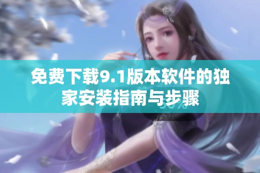免费下载9.1版本软件的独家安装指南与步骤