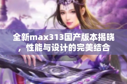 全新max313国产版本揭晓，性能与设计的完美结合