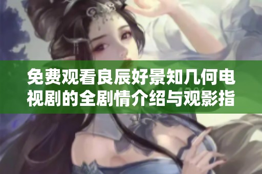 免费观看良辰好景知几何电视剧的全剧情介绍与观影指南