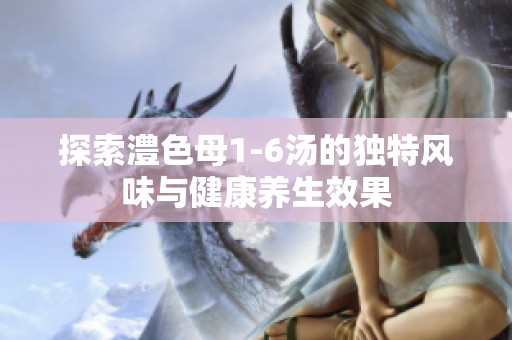 探索澧色母1-6汤的独特风味与健康养生效果