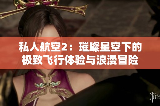 私人航空2：璀璨星空下的极致飞行体验与浪漫冒险