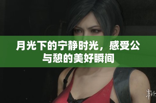 月光下的宁静时光，感受公与憩的美好瞬间