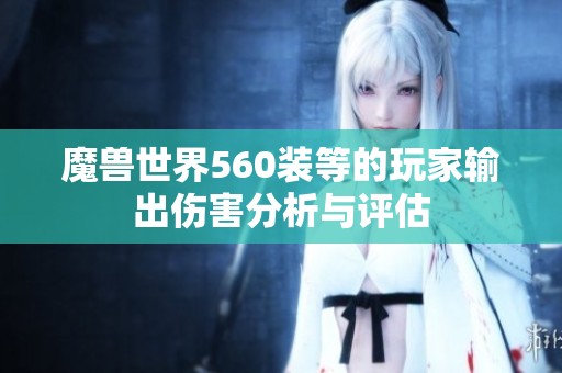 魔兽世界560装等的玩家输出伤害分析与评估
