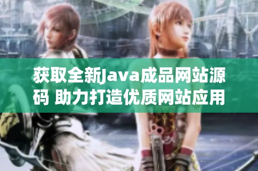 获取全新Java成品网站源码 助力打造优质网站应用